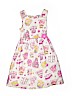 Polly & Friends 100% Cotton Print Ivory Dress Size 7 - photo 1