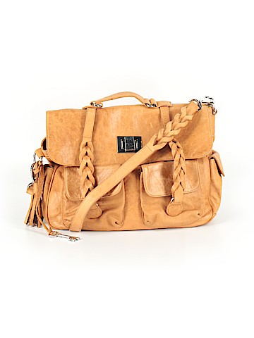 Susan Farber Collections Leather Satchel (view 1)