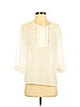 Ann Taylor LOFT Outlet 100% Polyester Ivory 3/4 Sleeve Blouse Size S (petite) - photo 1