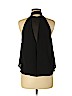 Zara 100% Polyester Black Sleeveless Blouse Size M - photo 2