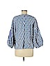 Gap 100% Cotton Blue 3/4 Sleeve Blouse Size M - photo 2