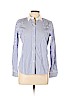 Lauren by Ralph Lauren 100% Cotton Blue Long Sleeve Button-Down Shirt Size 10 (petite) - photo 1