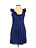 Ann Taylor LOFT 100% Cotton Blue Cocktail Dress Size 2 (petite) - photo 1