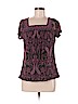 Apt. 9 100% Nylon Purple Short Sleeve Top Size M (petite) - photo 1