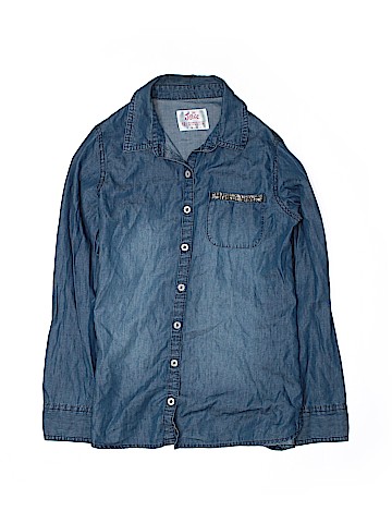 Justice Long Sleeve Button-Down Shirt (view 1)