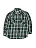 Levi's 100% Cotton Green 3/4 Sleeve Button-Down Shirt Size M (kids) - photo 1