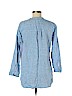 L.L.Bean 100% Linen Blue 3/4 Sleeve Blouse Size M (petite) - photo 2