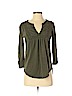 Lucky Brand 100% Cotton Green 3/4 Sleeve Top Size S - photo 1