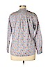J.Crew 100% Cotton Blue Long Sleeve Blouse Size 14 - photo 2