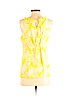 Trina Turk 100% Silk Yellow Sleeveless Silk Top Size S - photo 2