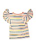 Alice + Olivia Stripes Ivory Short Sleeve Top Size L (kids) - photo 2