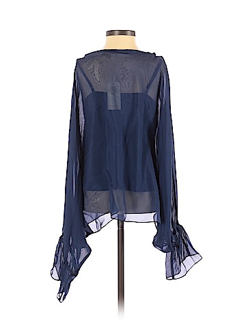 Ramy Brook Long Sleeve Silk Top (view 2)