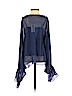 Ramy Brook 100% Silk Blue Long Sleeve Silk Top Size XS - photo 2