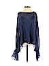 Ramy Brook 100% Silk Blue Long Sleeve Silk Top Size XS - photo 1