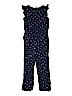 H&M 100% Viscose Print Blue Jumpsuit Size 8 - 9 - photo 1