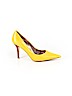 Nine West 100% Leather Yellow Heels Size 8 - photo 1
