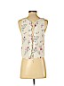 Garage 100% Viscose White Sleeveless Blouse Size S (petite) - photo 2