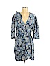 Parker Blue Casual Dress Size L - photo 1