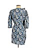 Parker Blue Casual Dress Size L - photo 2