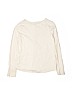 Lands' End 100% Cotton Ivory Long Sleeve T-Shirt Size 10 - 12 - photo 2