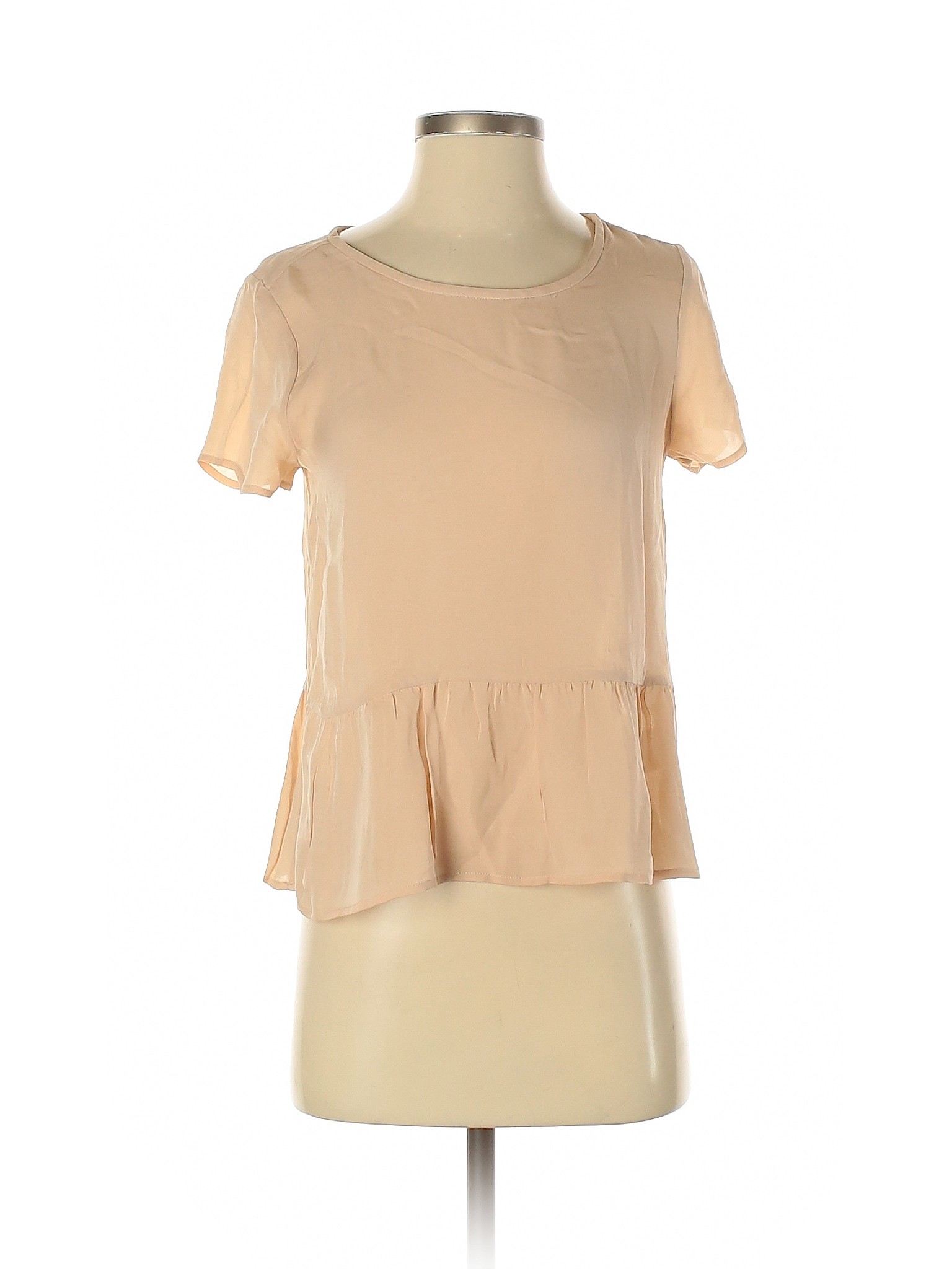 Joie Women Brown Short Sleeve Silk Top XS | eBay