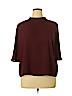 Worthington 100% Polyester Burgundy 3/4 Sleeve Blouse Size XL - photo 1