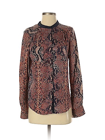 Rebecca Taylor Long Sleeve Silk Top (view 1)