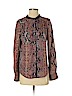 Rebecca Taylor 100% Silk Brown Long Sleeve Silk Top Size 2 - photo 1