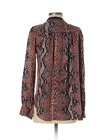 Rebecca Taylor Long Sleeve Silk Top (view 2)