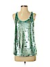 Mossimo 100% Polyester Teal Sleeveless Blouse Size S - photo 1
