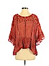 Free People 100% Cotton Red 3/4 Sleeve Blouse Size S (petite) - photo 1