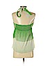 Alice + Olivia 100% Silk Green Sleeveless Silk Top Size S - photo 2