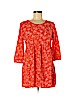 Old Navy 100% Rayon Orange Casual Dress Size M (petite) - photo 1