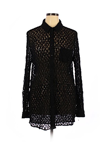 Moda International Long Sleeve Button-Down Shirt (view 1)