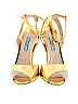Prada 100% Leather Gold Heels Size EU 37 - photo 2