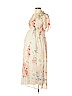 Queen B 100% Polyester Ivory Casual Dress Size 10 - photo 1