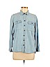 Eddie Bauer 100% Tencel Lyocell Blue Long Sleeve Button-Down Shirt Size M (petite) - photo 1
