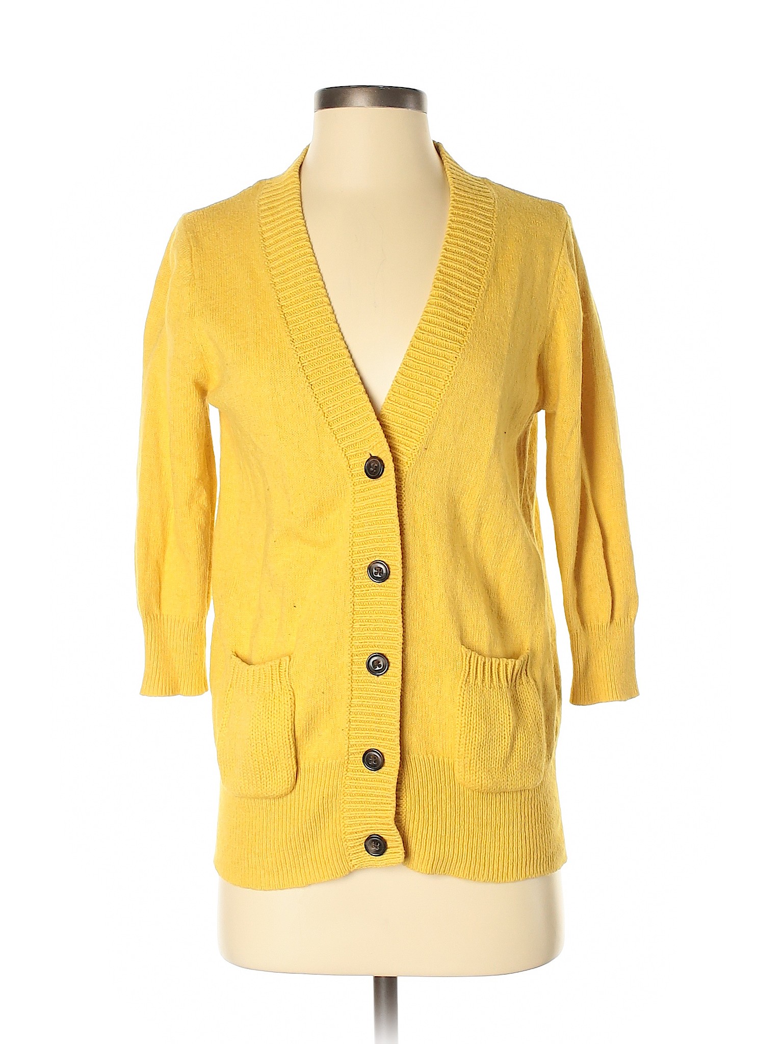 Old Navy Solid Yellow Cardigan Size S 78 off thredUP