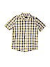 The Children's Place 100% Cotton Yellow Short Sleeve Button-Down Shirt Size 7 - 8 - photo 1