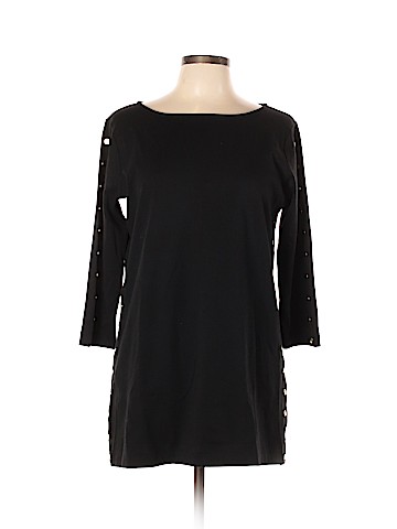 Joan Vass 3/4 Sleeve Top (view 1)