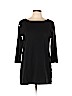 Joan Vass 100% Cotton Black 3/4 Sleeve Top Size 10 Petite (2) - photo 1