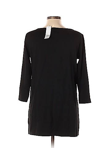 Joan Vass 3/4 Sleeve Top (view 2)