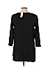 Joan Vass 100% Cotton Black 3/4 Sleeve Top Size 10 Petite (2) - photo 2
