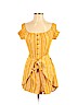 J for Justify 100% Rayon Yellow Romper Size S - photo 1