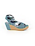 Nicole Blue Wedges Size 7 1/2 - photo 1