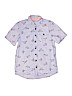 Cat & Jack 100% Cotton Blue Short Sleeve Button-Down Shirt Size 12 - 14 - photo 1