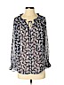 Ann Taylor LOFT 100% Polyester Blue Long Sleeve Blouse Size S (petite) - photo 1