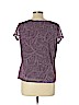 Croft & Barrow 100% Polyester Purple Short Sleeve Blouse Size L (petite) - photo 2