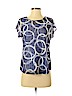 Notations 100% Polyester Blue Short Sleeve Blouse Size S (petite) - photo 1