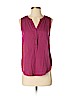 Lucky Brand Burgundy Sleeveless Blouse Size S - photo 1